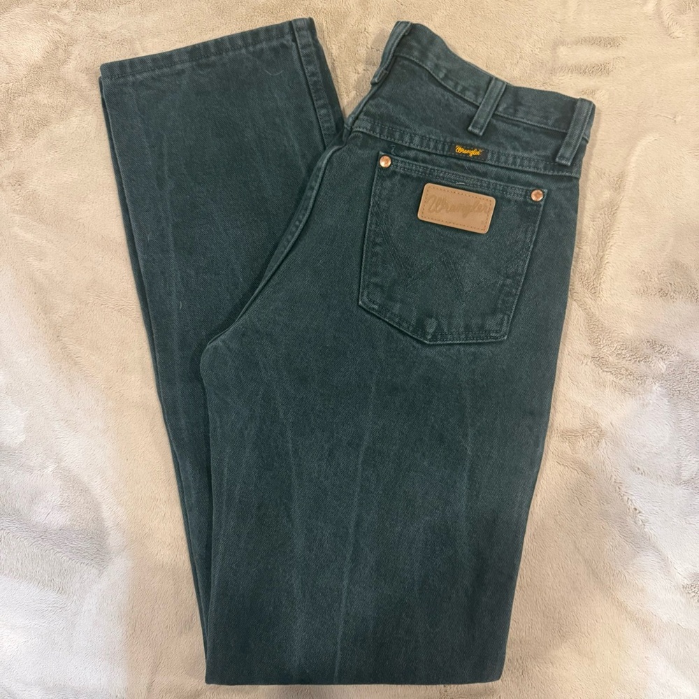 Vintage Dark Green Wranglers
